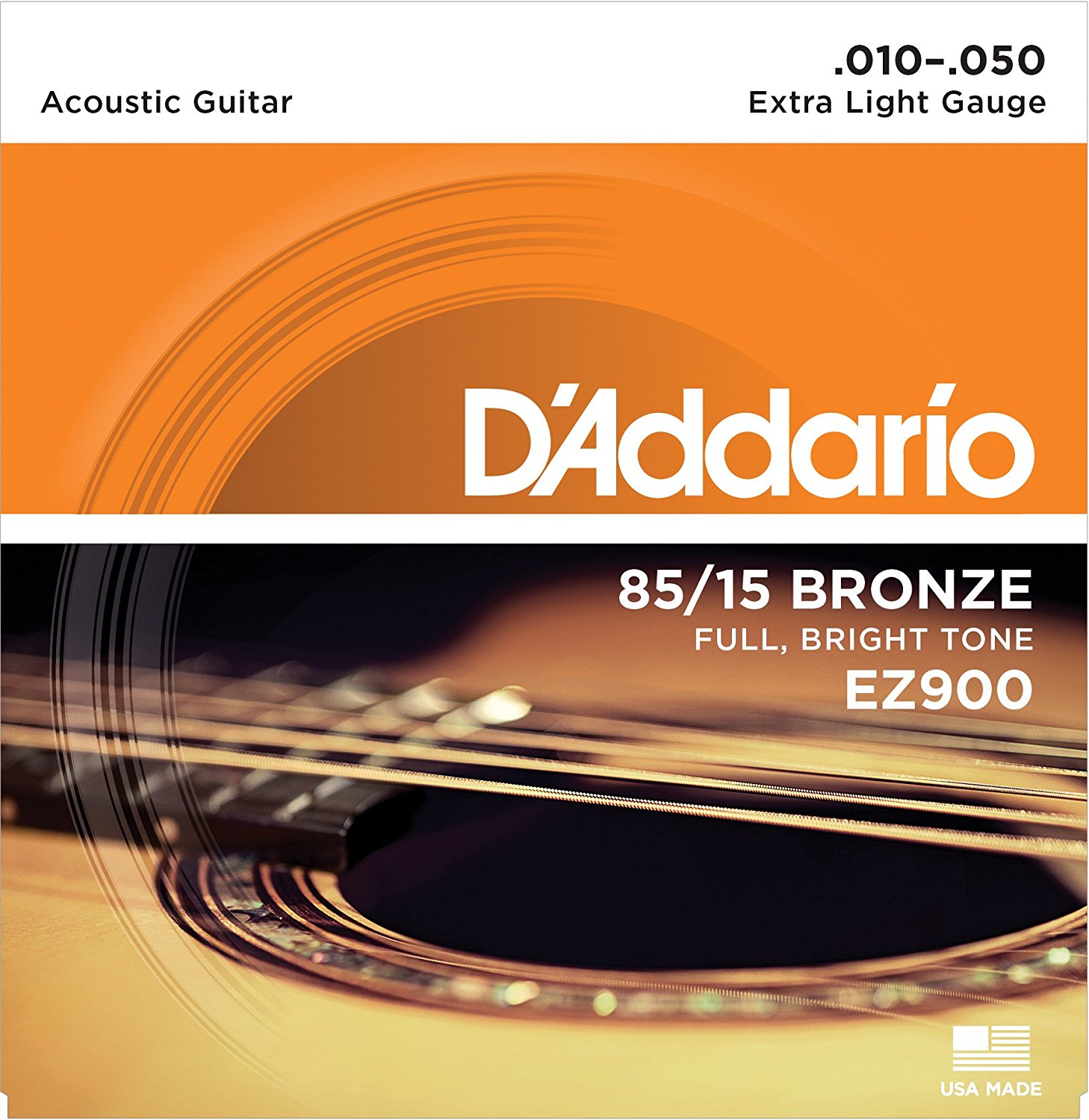 Buy D'ADDARIO EZ900 85/15 BRONZE ACOUSTIC GUITAR STRINGS, PACK OF 2 SETS ,  Best Online Price In India