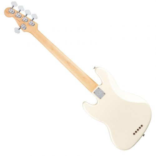 Fender American Professional Jazz Bass 5 String Guitar, Rosewood Fingerboard Olympic White Finish 2