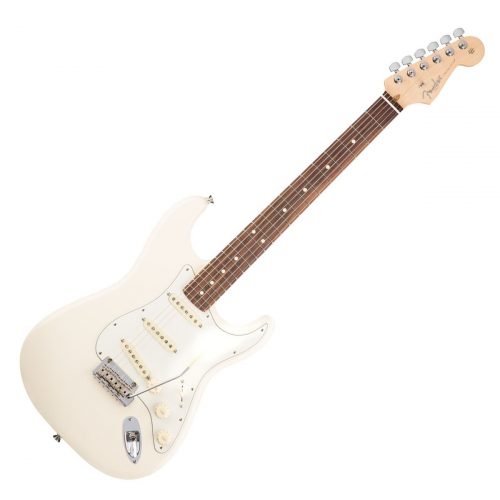Fender American Professional Stratocaster Guitar - Rosewood, Olympic White Finish