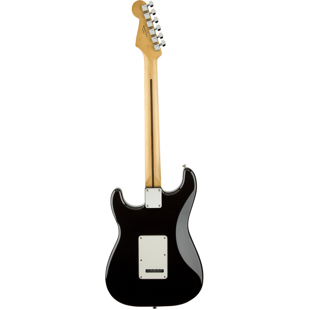 Fender Standard Stratocaster SSS Electric Guitar - Maple, Black Finish Back