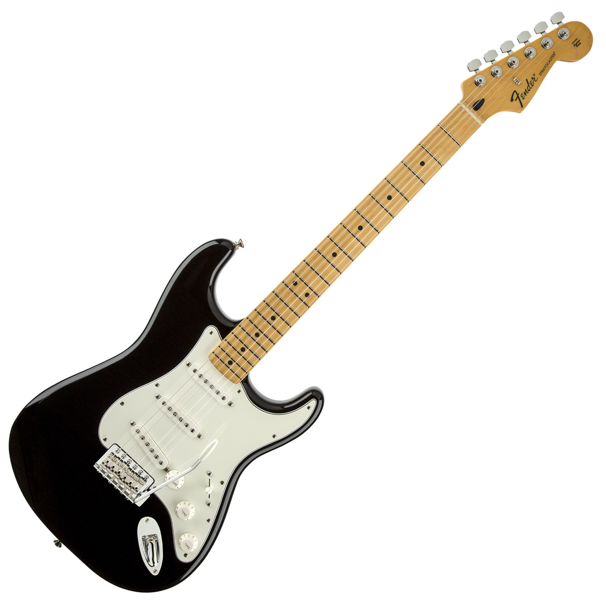 Fender Standard Stratocaster SSS Electric Guitar - Maple, Black Finish