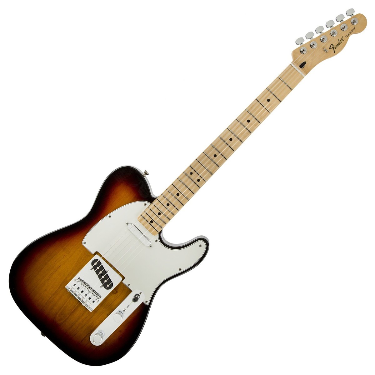 Fender Standard Telecaster Electric Guitar, Brown Sunburst Finish