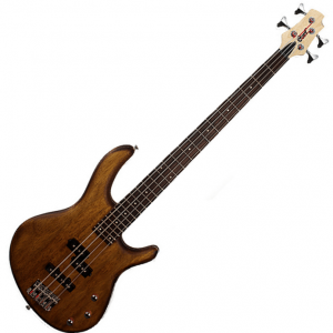 Cort Action PJ Bass Guitar Open Pore Walnut