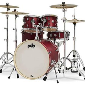 DW PDP Spectrum Series 5 Pieces 22/15 with Hardware, Cherry