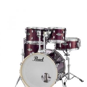 Pearl Drum Set EXX 5 Pcs Hybrid Shell Pack Burgandy