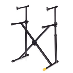 Hercules, Double Keyboard Stand, EZ Lock KS210B