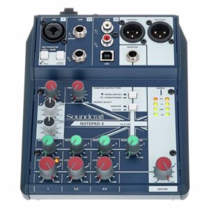Soundcraft Notepad 5 Channel Desktop Analog Mixer with USB