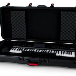 GATOR TSA Series ATA Molded Polyethylene Keyboard Case with Wheels for 61-note Keyboards