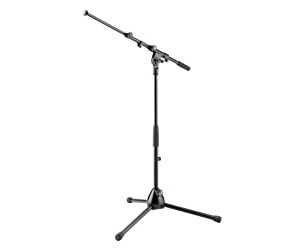 Konig & Meyer, Mic Stand with Boom Arm, Low Level, 3/8"  Black 25900 300 55