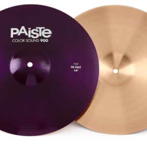 Paiste Colored Cymbals Purple Hi Hat 14"