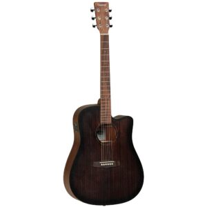 Tanglewood TWCR DCE  Crossroad Dreadnaught Cutaway Semi Acoustic Guitar