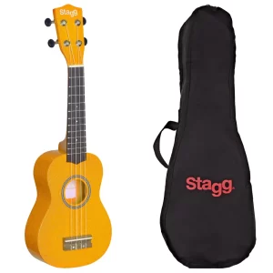 Stagg Ukulele Soprano with Bag -Lemon US-LEMON