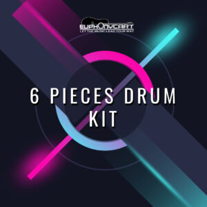 6 Pieces Drum Set