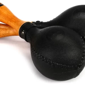 Meinl PM2BK Concert Maracas, with Handle (Pair) Black