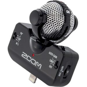 Zoom iQ5 Black / White Professional Stereo Microphone
