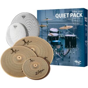 Zildjian LV468RH Low Volume Quiet Pack w/ Remo Silent Stroke Drumheads