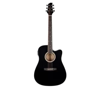 Granada GL141D CEQ Acoustic Electric Guitar, Cut-Away with EQ Black Gloss