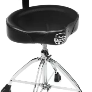 Mapex T875 Drum Throne, with Back Rest, Saddle Seat