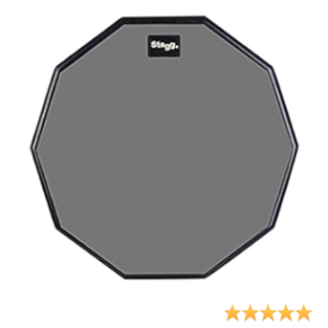 Stagg TD 12R, Practice Pad, 12" (30.48cm), 10 Sided Shape
