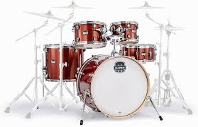 Mapex Drum set, Mars Birch series, 5 pcs Hybrid Shell Pack Orange Sparkle MA529SFOR