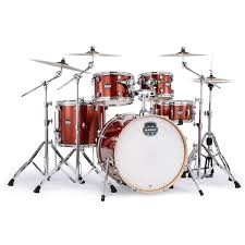 Mapex Drum set, Mars Birch series, 5 pcs Hybrid Shell Pack Orange Sparkle