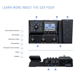Zoom G2X Four Guitar Multi-Effects Processor
